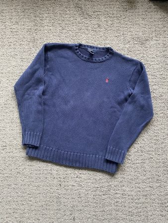 Pull Ralph Lauren Homme, Taille XL, Bleu Marine ❄️
