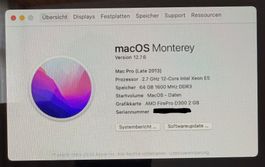 Apple Mac Pro 6.1 und Apple Thunderbolt Monitor 27 Zoll