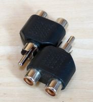 Cinch Splitter Verteiler, Y Adapter 2 Stk.