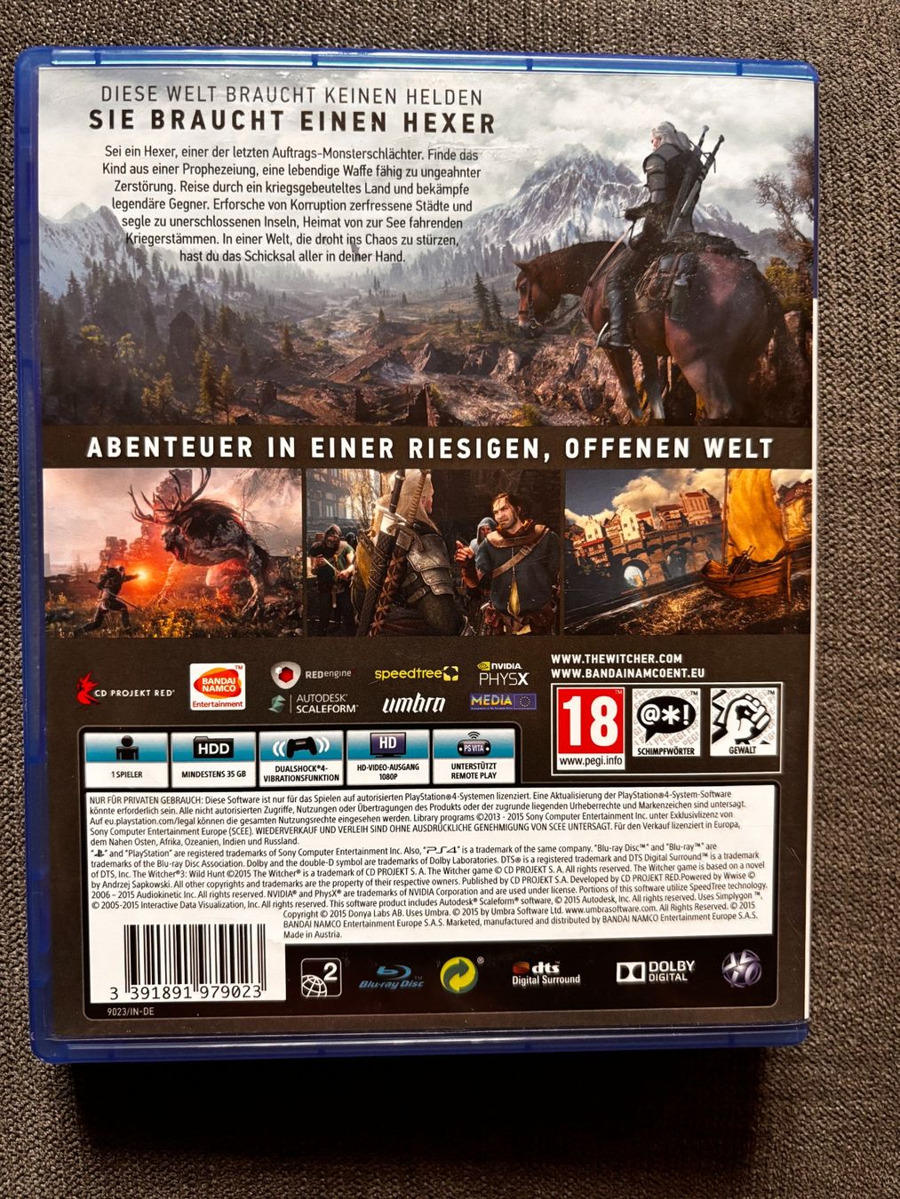 Spiele: PS4 Spiel The Witcher Wild Hunt – Neu (gemäss Beschreibung) aus St. Niklaus VS von np8_lsg2 2