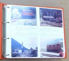 Schweiz Eisenbahn Fotoalbum 1980 RhB SBB Chur 88 Fotos