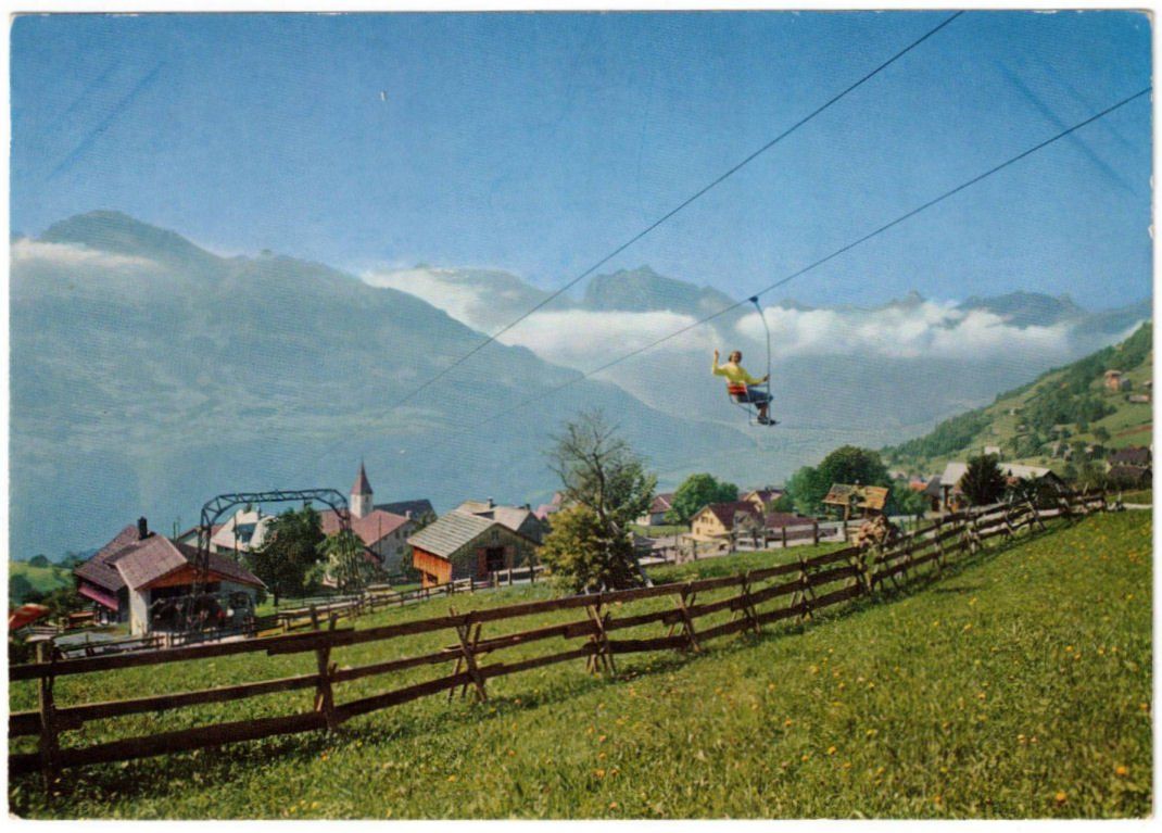 Cartoline postali: Amden - Sessellift Mattstock – Usato da Binningen venduto da Mountainrider