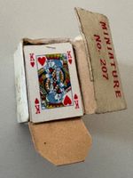 Vintage - Miniatur franz. Spielkarten - komplett, ca. 2 cm