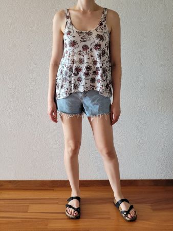 Haut fleuri