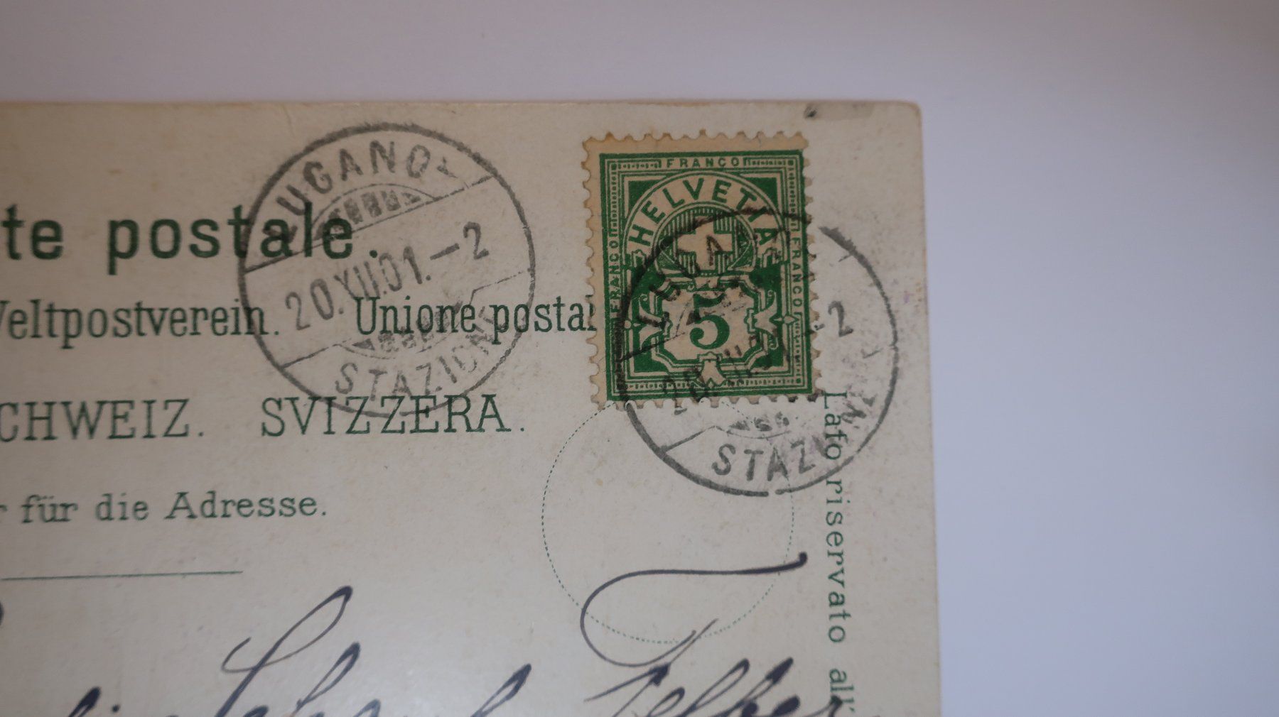 Cartoline postali: Lugano Paradiso 1901 – Usato da Cormoret venduto da Pascalll2001 4