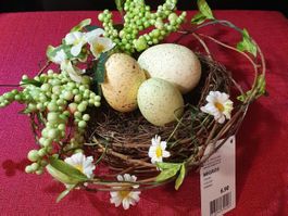 Osterdeko Vogelnest mit Eiern & Blumen – Migros Ambiance NEU
