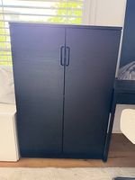 IKEA GALANT Schrank mit Türen  Schwarz