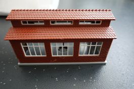 Vollmer Modellhaus Fabrikgebäude braun neuwertig