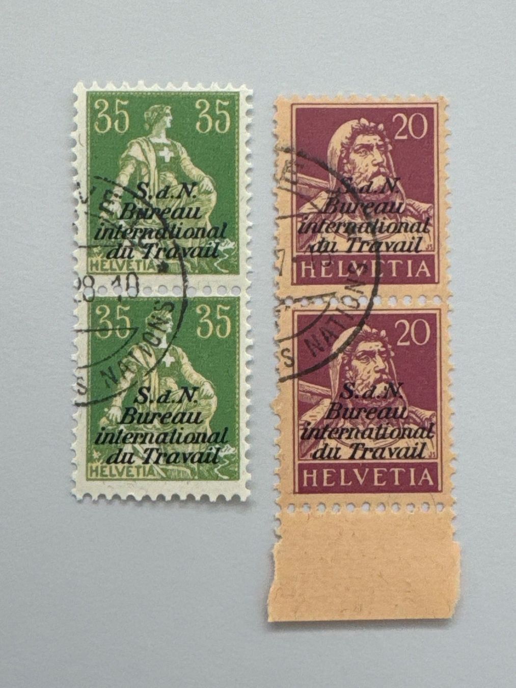 Tutti i francobolli: Dienstmarke 2er Streifen, gestempelt – Usato da Küssnacht am Rigi venduto da POSTOMASTER