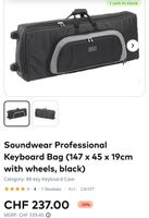 Soundwear Keyboard Bag 147cm schwarz mit Rollen