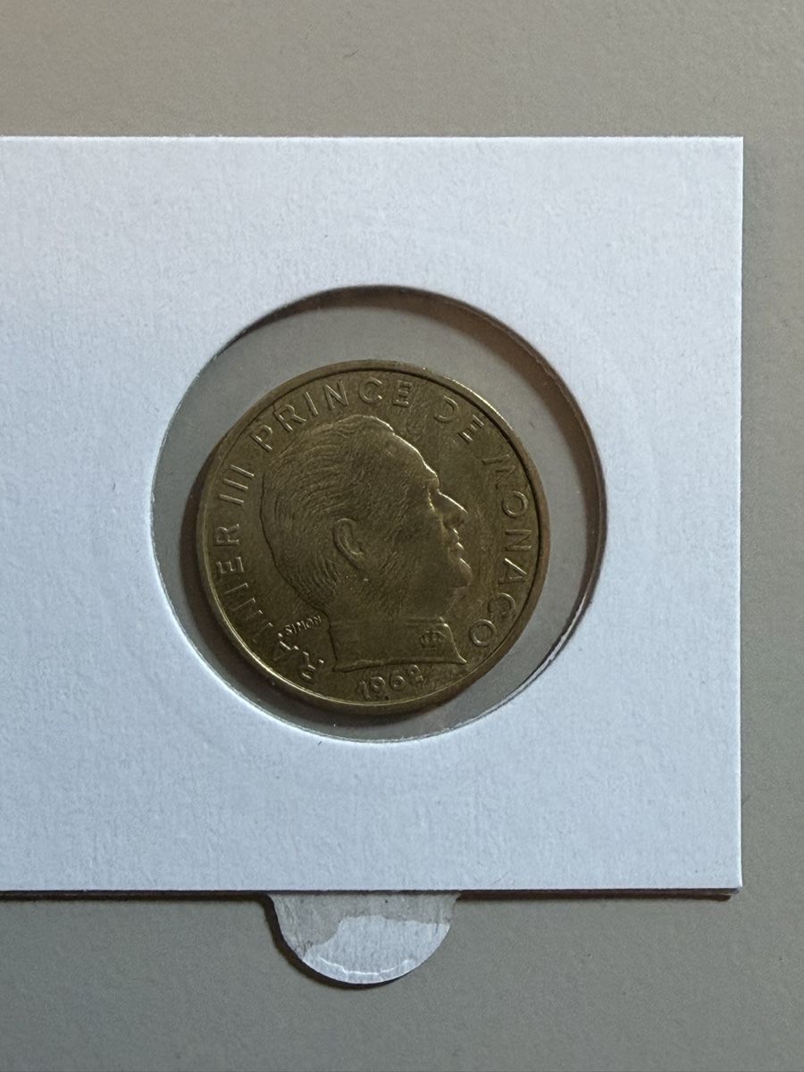 Tutti le monete: Monaco - 20 centimes - 1962 - Rainier  – Usato da Payerne venduto da Mike1682 1