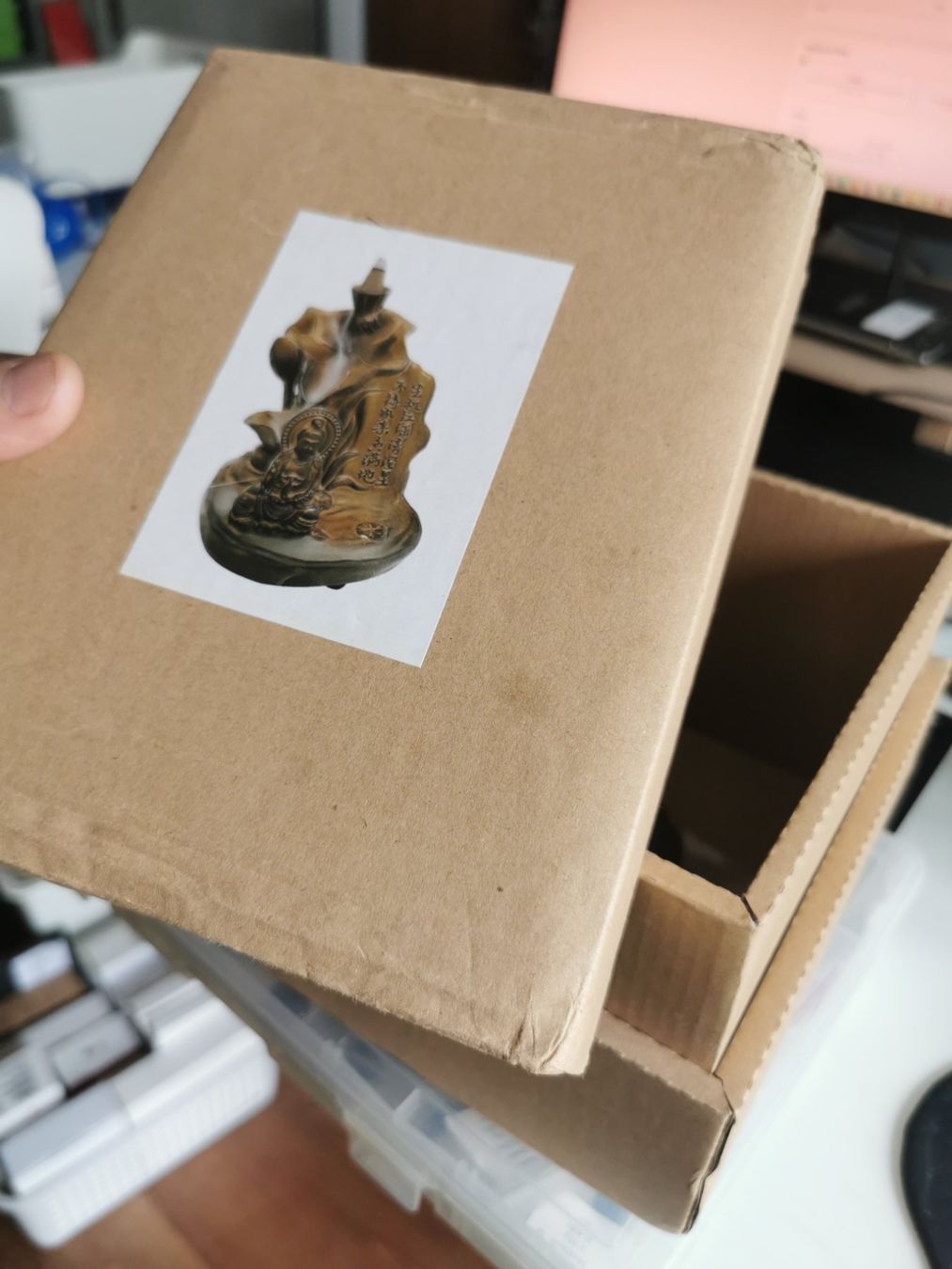 Tutte le decorazioni: Buddha Räuchergefäss Lotus, mit Wasserfall-Rauch – Nuovo e nell'imballaggio originale da Oberglatt ZH venduto da JulFul 8
