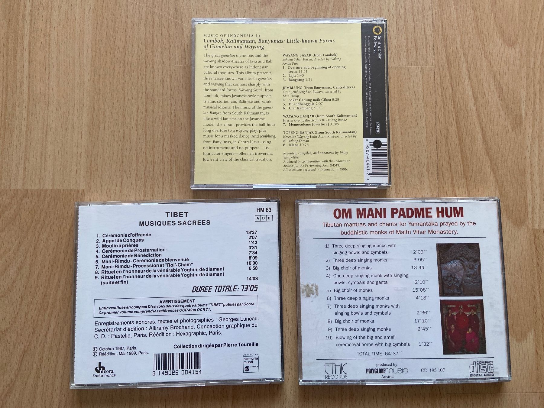 CD: 3 CDs: Tibet, Bali, Gamelan – Usato da Wabern venduto da fingersinfactories 1