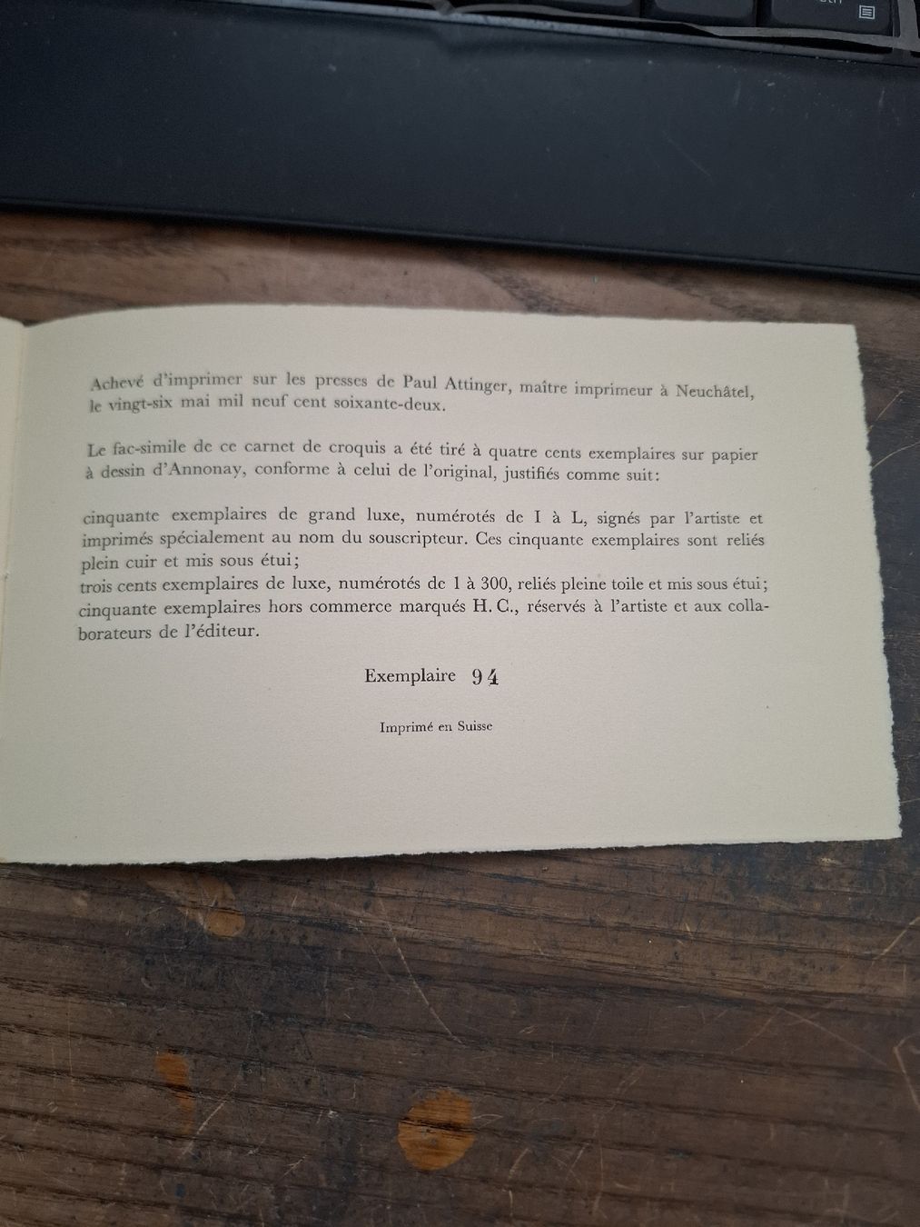 Libri: carnet fac-similé Maurice Brianchon – Usato da Carouge GE venduto da richard063 2