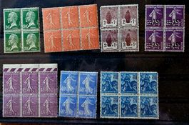 FRANCE blocs de 4 anciens neufs ** Orphelins,...
