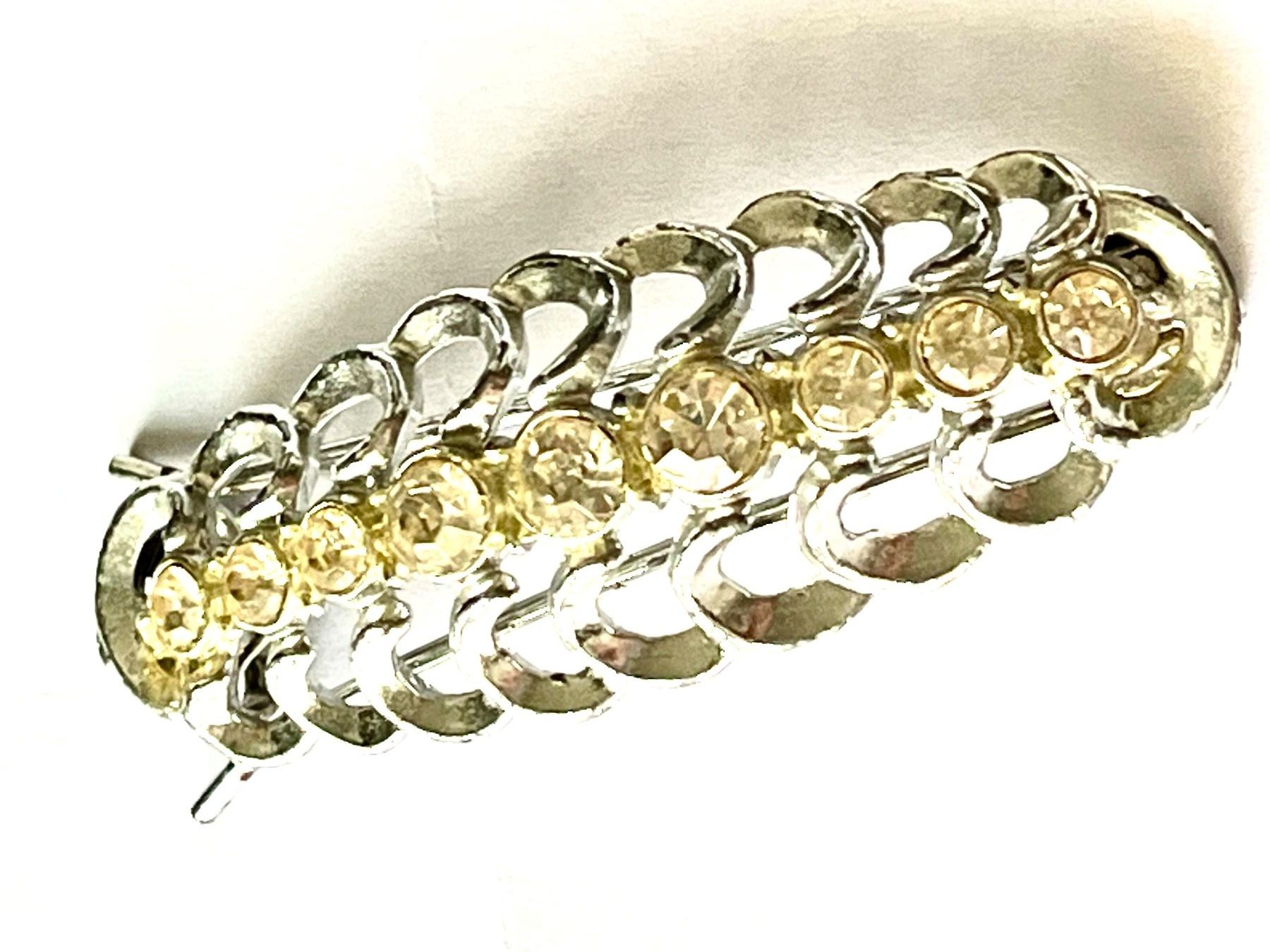 Accessori per capelli: Schöner Haarclip Strass silberfarben Similisteinchen – Nuovo (secondo la descrizione) da Adliswil venduto da eri.40 2