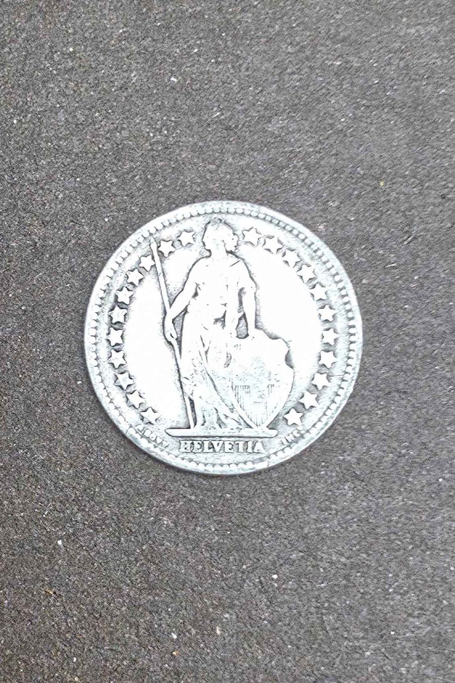 Tutti le monete: Silbermünze 1/2 Franken 1914 – Usato da Filzbach venduto da Cschufi 1
