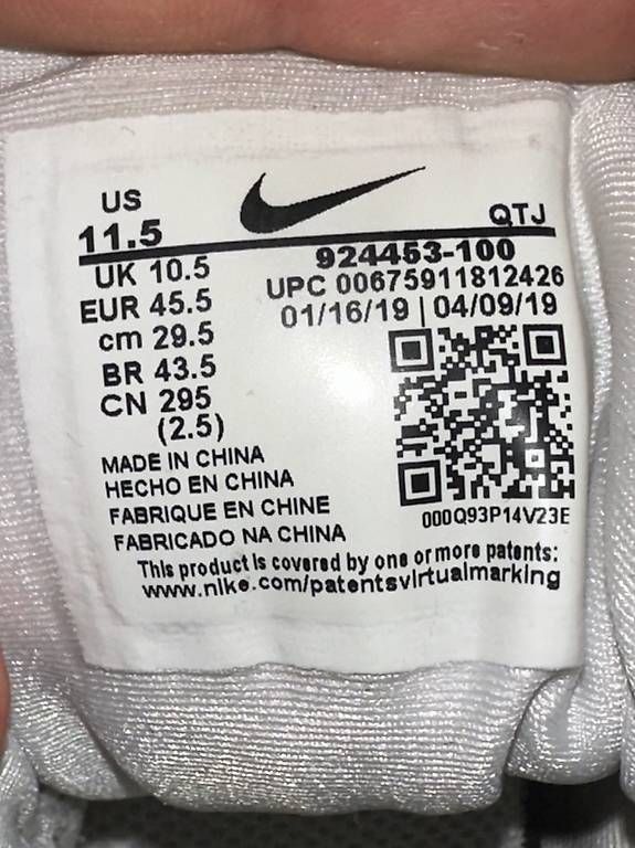 Scarpe da uomo: NIKE VAPORMAX PLUS WEISS – Usato da Veltheim AG venduto da timon19 1