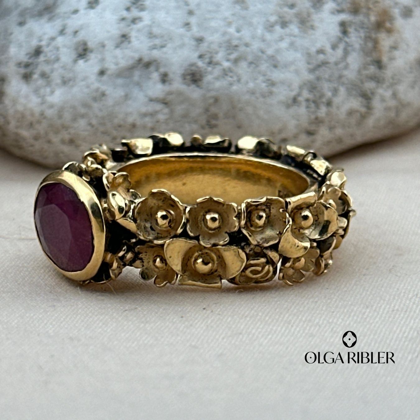 Olga Ribler Anelli: Statement Silber Ring 925 mit Rubin Grösse 56 – Nuovo (secondo la descrizione) da Luzern venduto da Schmuckoutlet 5