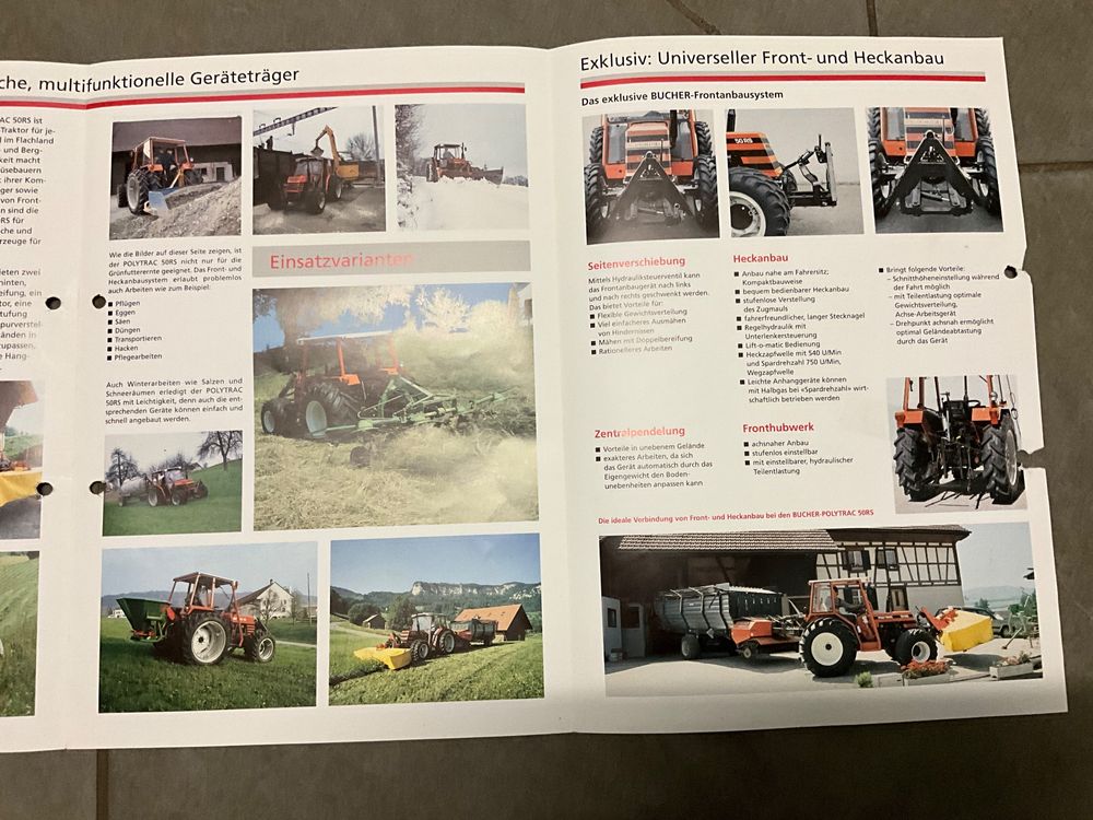 Traktor Prospekt Polytrac wie Fiat Fendt Bührer MF Hürlimann (Gebraucht ...