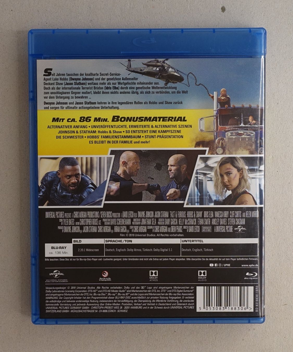 Tutti i DVDs: Fast & Furious: Hobbs & Shaw - Blu-ray mit Dwayne Johnson – Usato da Sessa venduto da fraenklishop 1
