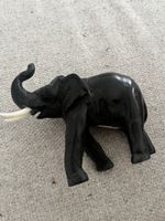 Schwarzer Elefant Deko-Objekt, Holz, Vintage, Top Zustand