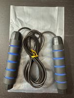 Springseil, schwarz, blau, 3m, 300cm, black, blue, jump rope
