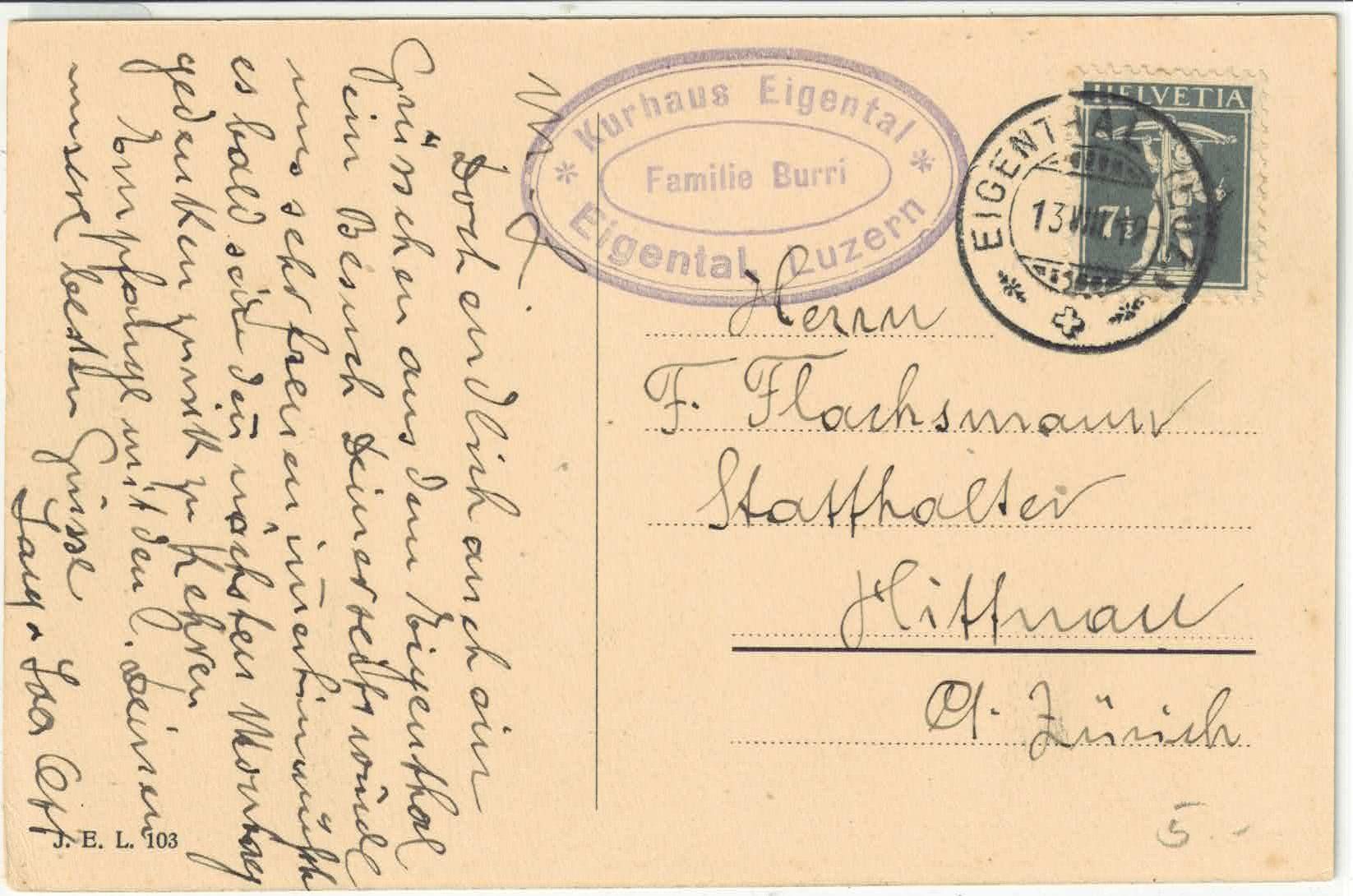 Cartes postales: Kurhaus Eigental – Défectueux à Ettingen par Kartenplanet 1