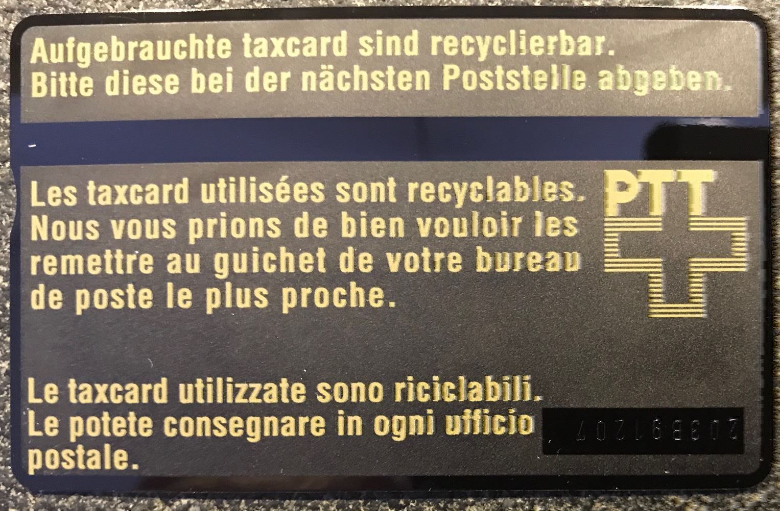 Swisscom Schede telefoniche: PTT Videotext CHF 10.- neu – Nuovo e nell'imballaggio originale da Rotkreuz venduto da Parcore 2