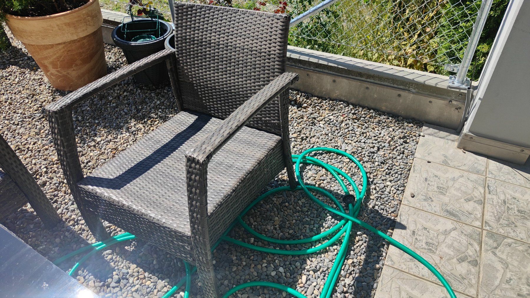 Set de table et chaises: Garten / Balkon set 4-teilig Rattan – D'occasion à Seewen SZ par trile80 5