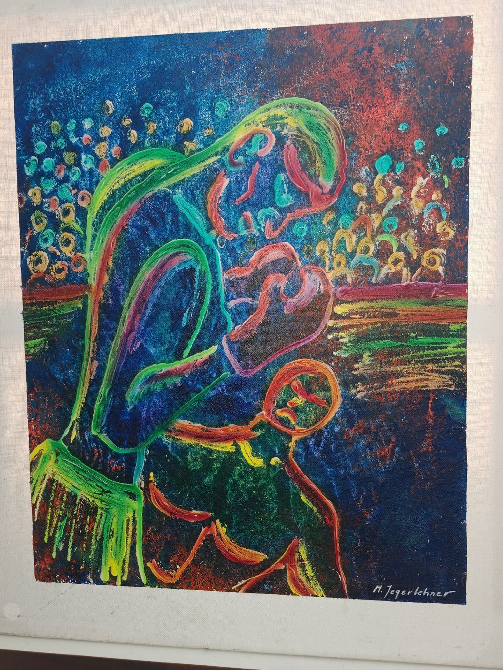 Tableaux: Superbe Peinture Expressionniste "Boxe" – M. Jegerlehner – D'occasion à Orbe par Grainderiz982 2