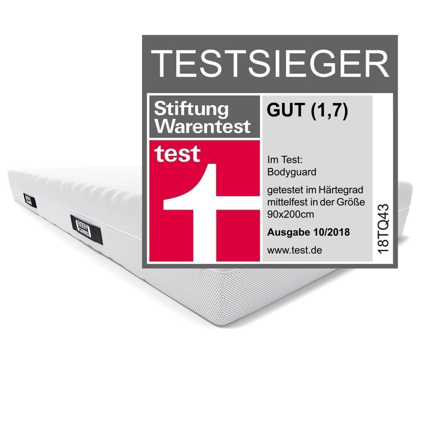 Materassi: BODYGUARD Matratze 90x200cm H3/H4 – Nuovo e nell'imballaggio originale da Bottighofen venduto da zaap 2