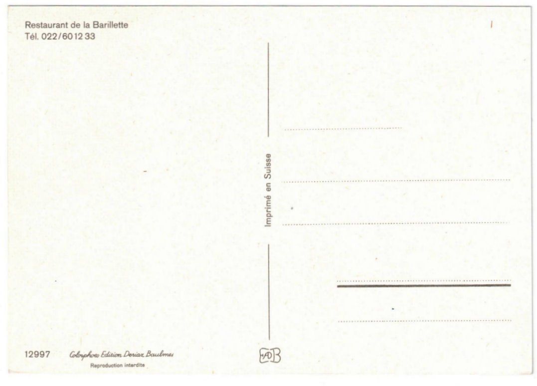 Cartoline postali: St. Cergue - 4 Bild AK La Barillette – Usato da Binningen venduto da Mountainrider 1