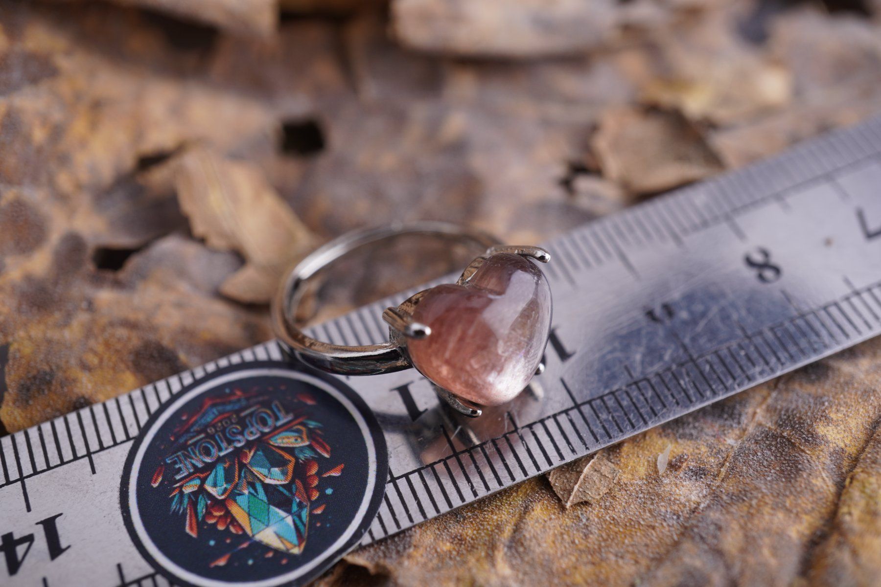 Minerali & Pietre curative: Lepidolith Herz   Variable Grösse   Ring   – Räumung  ab 1.- – Nuovo (secondo la descrizione) da Eschenbach SG venduto da topstone 2