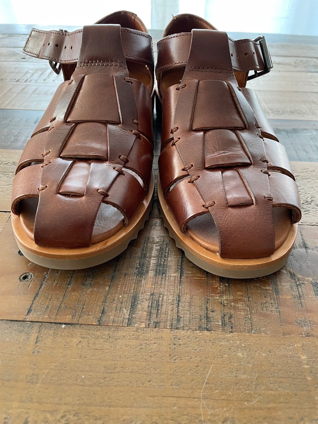 Paraboot Chaussures hommes: Paraboot Pacific Sandalen (Nuewertig) Braun, Größe 8 oder 42 – D'occasion à Zürich par Braden 2