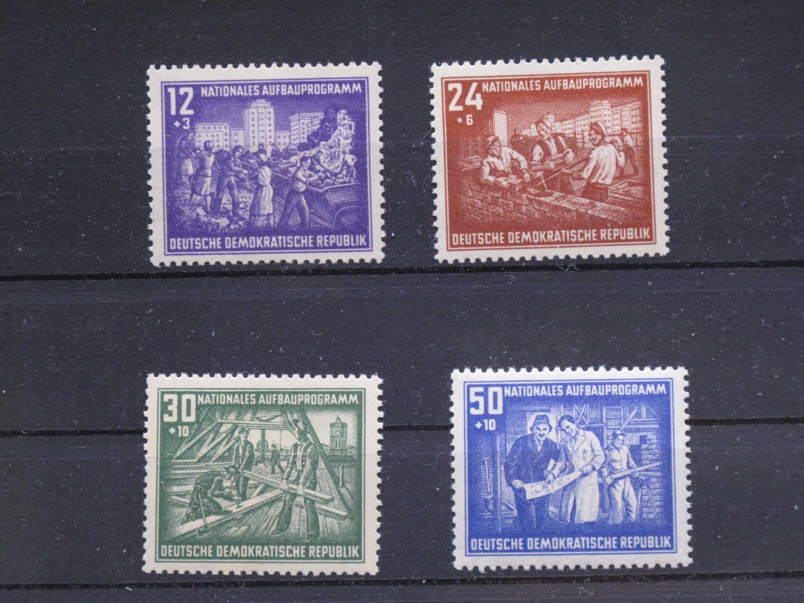 Tutti i francobolli: DDR 1952 Aufbauprogramm ** – Usato da Wil SG venduto da fva01