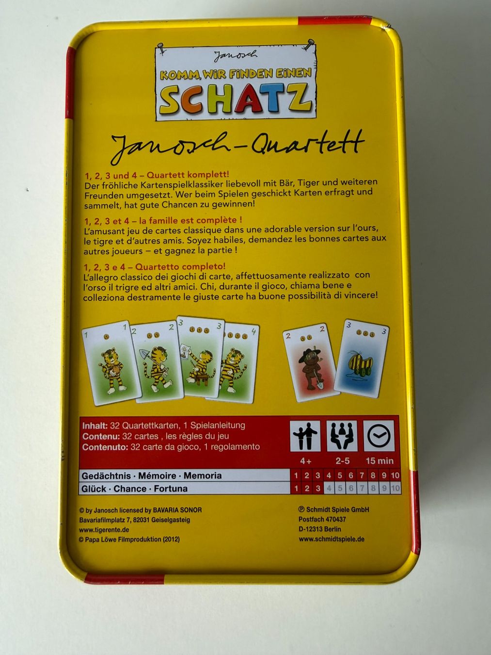 Giochi: Komm wir finden einen Schatz. Janosch-Quartett – Nuovo (secondo la descrizione) da Winterthur venduto da brittalili 1