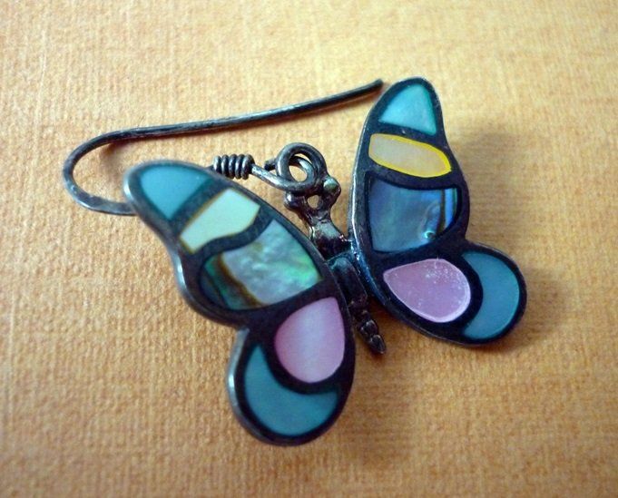 Orecchini pendenti & Orecchini a lobo: Schmetterling Ohrringe - 925 Silber – Usato da Adliswil venduto da di_hans 1