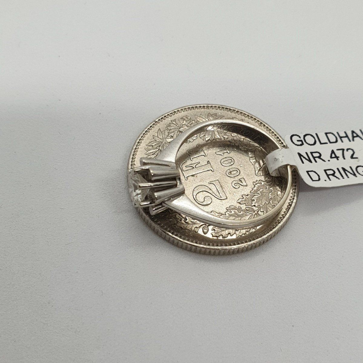 Anelli: Echt 14K Gold - Diamant Ring – Usato da Luzern venduto da Luzern-Goldhaus 4