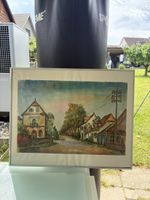 Original Framed Watercolor Painting, 41x51 cm, Summer Art