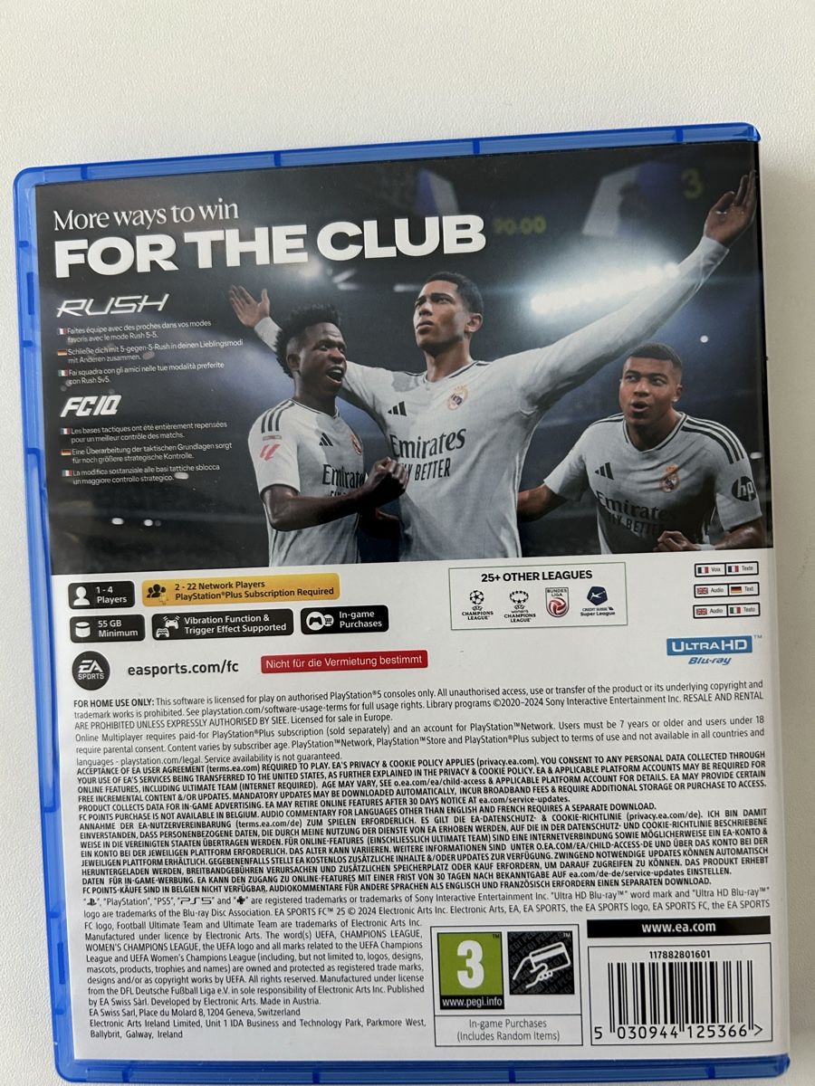 Spiele: FC 25 für PS5 – Gebraucht aus Winterthur von footballjersey 1