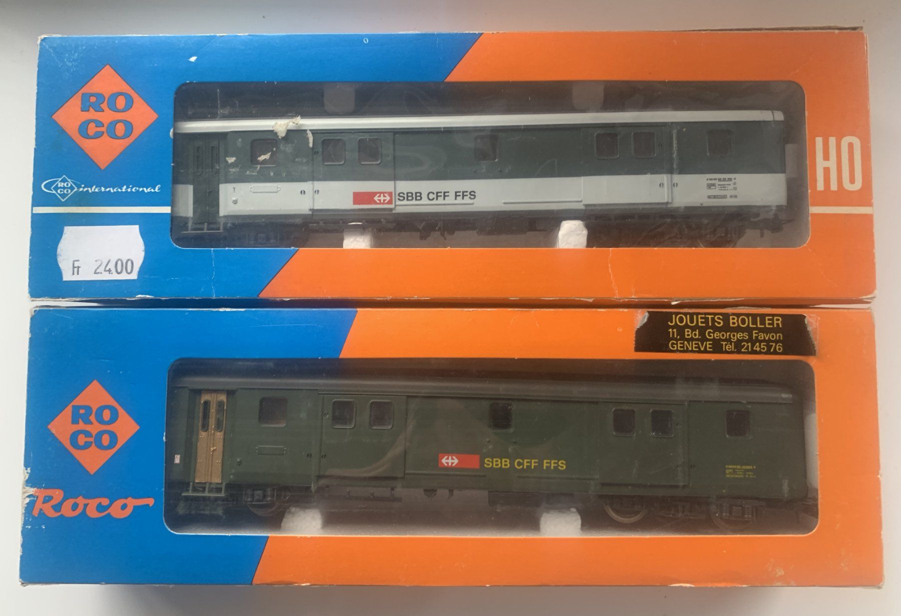 Roco Modellini di ferrovie: 2 Roco H0 SBB Gepäckwagen – Usato da Volketswil venduto da zwitsch33 3