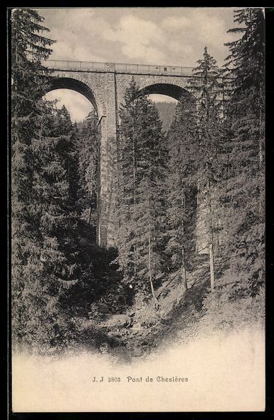 Cartes postales: AK Chesières, Le Pont – D'occasion à Berlin par bartko-reher