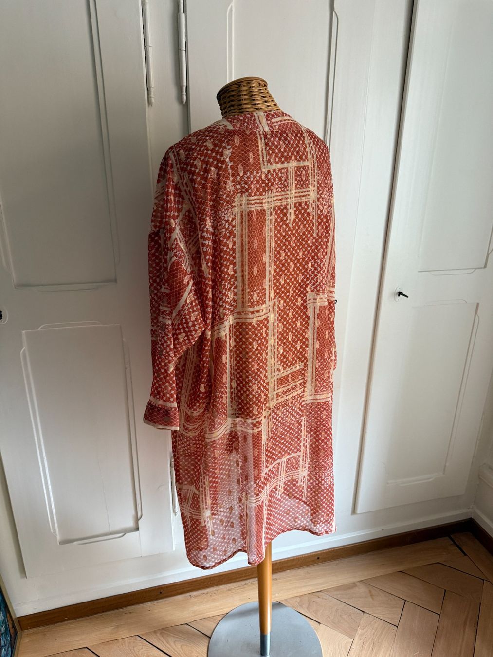 Giacche: CREAM - Chiffon Jacke rot-weiss gemustert – Usato da Zürich venduto da Diazaio 2