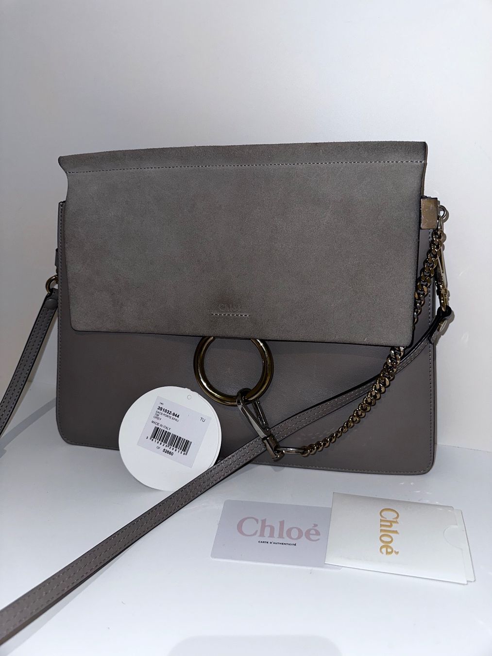 Chloé Borse da donna: Chloé Faye Bag in Beige/Grau – Nuovo (secondo la descrizione) da Bubikon venduto da V_TINA 9