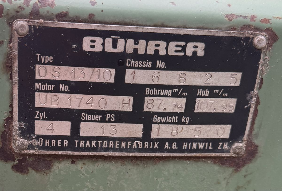 Bührer Traktoren: Bührer OS 13 – Gebraucht aus Henggart von lau_y95q 3