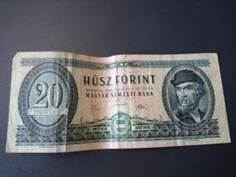 Ungarische Banknote 20 Forint von 1969 - Top Zustand!
