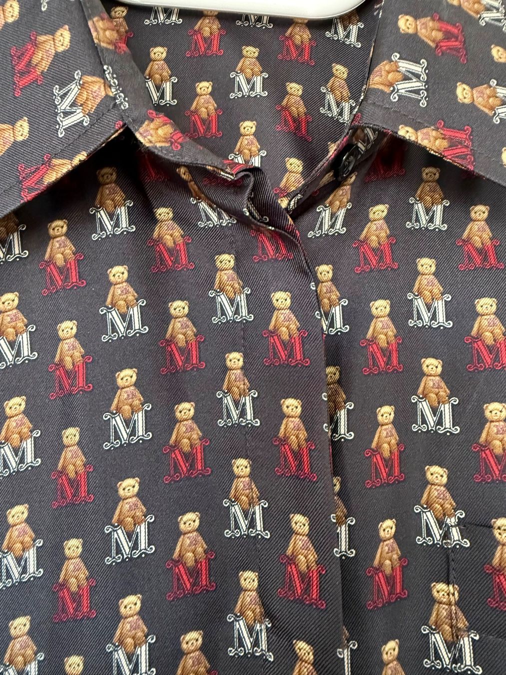 Max Mara Camicette: Max Mara Hemd mit Teddybären-Print - Größe M – Usato da Kilchberg ZH venduto da KellerCI