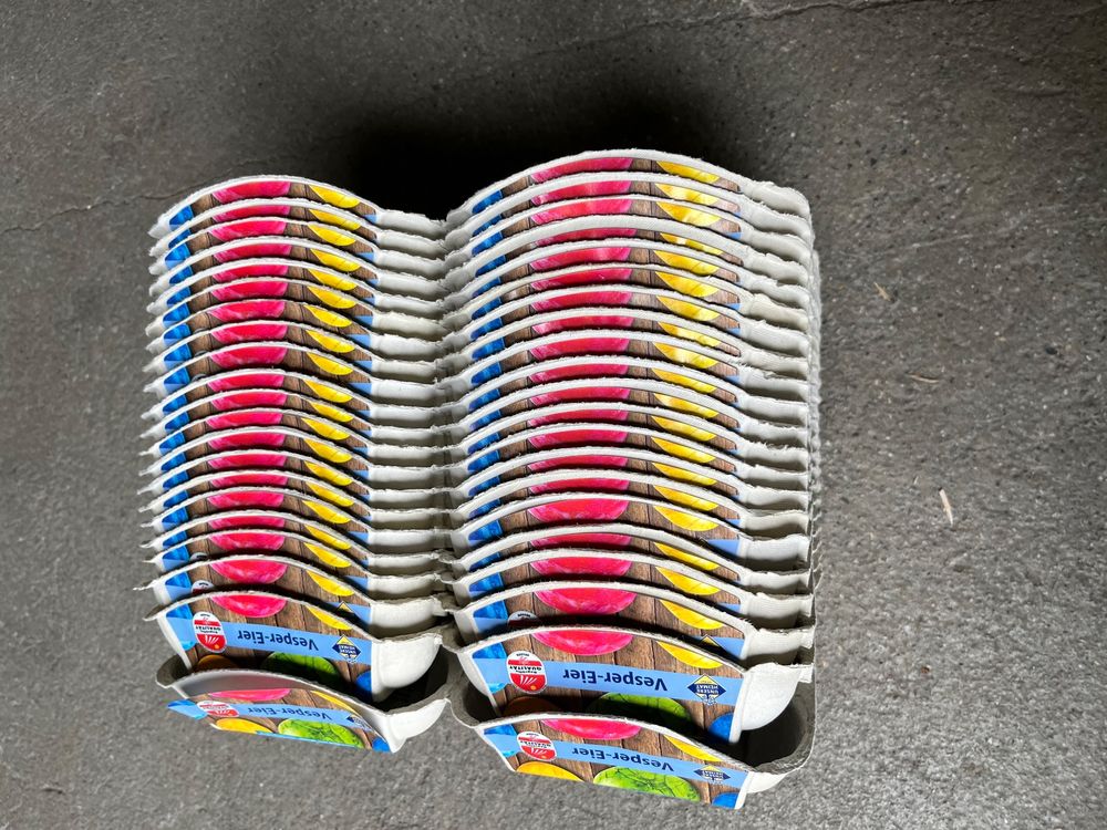 50 Blaue Eierkartons Für 6 Eier - Umweltfreundliche Eierschachteln