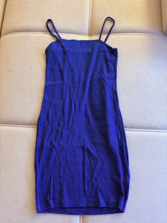 Damen Kleid blau Spaghettitrger Grösse S neu